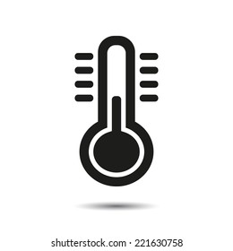 Thermometer icon. Vector for web