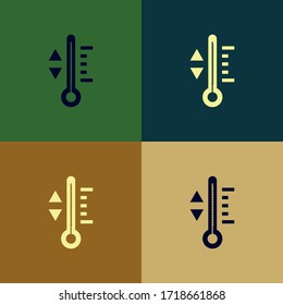 Icono del termómetro vectorial.Icono del termómetro de temperatura del tiempo