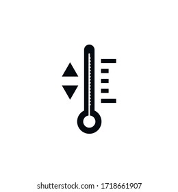 Icono del termómetro vectorial.Icono del termómetro de temperatura del tiempo