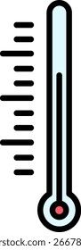 Thermometer Icon for Weather Forecast