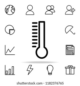 thermometer icon. web icons universal set for web and mobile on white background