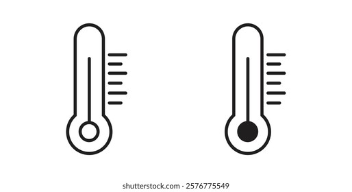 Thermometer icons pack for ui designs