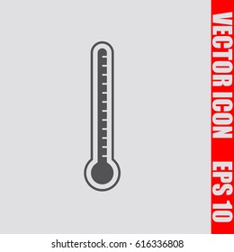 Thermometer icon,sign,symbol isolated in flat style.Vector illustration.