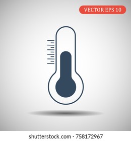Thermometer icon.Vector illustration in flat style.