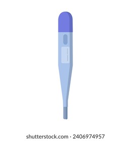 Thermometer illustrated on white background