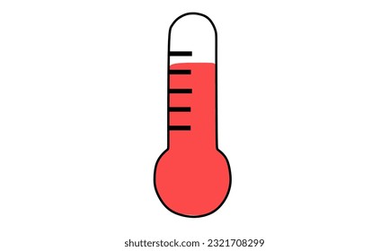 Thermometer illustration design, thermostat, celcius, fahrenheit.