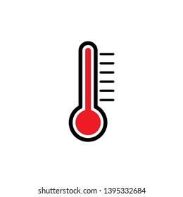 thermometer illustration icon logo design template