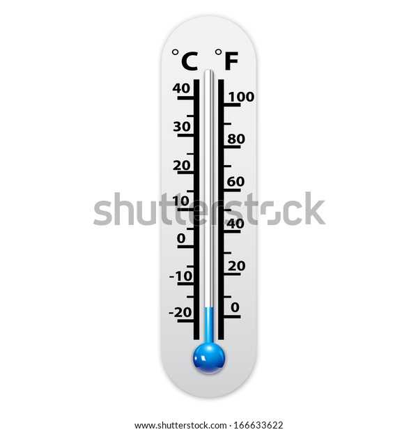 温度計は非常に低い温度を示す ベクターイラスト のベクター画像素材 ロイヤリティフリー