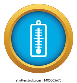 Thermometer indicates low temperature icon blue vector isolated on white background for any design