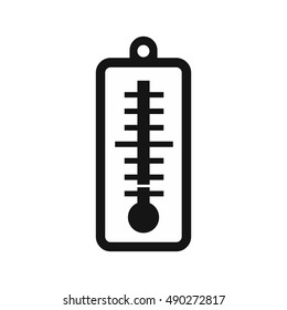 Thermometer indicates low temperature icon in simple style on a white background vector illustration