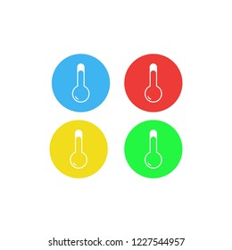 Thermometer indicators icon. vector illustration