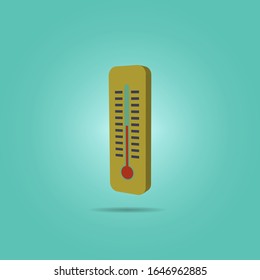 Thermometer isometric icon. Simple color vector of science icons for ui and ux, website or mobile application