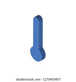 Thermometer isometric left top view 3D icon