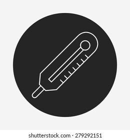 Thermometer line icon