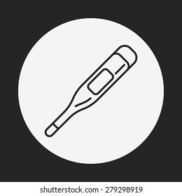 Thermometer line icon