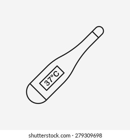 Thermometer line icon