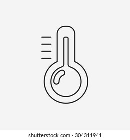 Thermometer line icon
