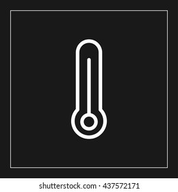 thermometer line icon