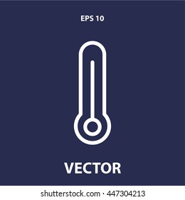 thermometer line icon