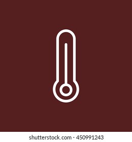thermometer line icon