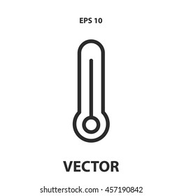 thermometer line icon