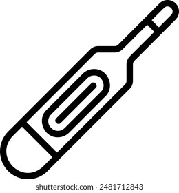 thermometer line icon illustration vector