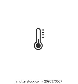 thermometer line icon, outline vector sign, pixel perfect icon
