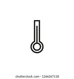 Thermometer line icon. Temperature, mercury, measurement. Weather concept. Vector illustration can be used for topics like climate, meteorology, forecast