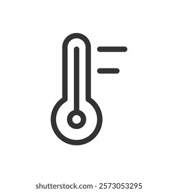 Thermometer line icon. Vector illustration