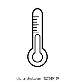 Thermometer line icon. Vector illustration 