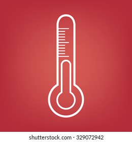 Thermometer line icon. Vector illustration 