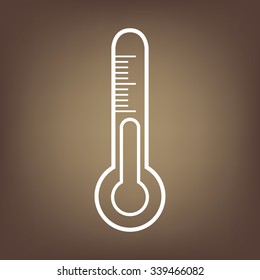 Thermometer line icon. Vector illustration 