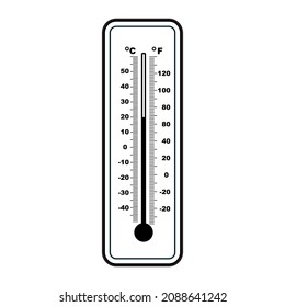 thermometer line vector illustration,isolated on white background,top view