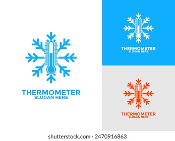 Thermometer logo concept icon vector set isolated, For web design element, website, app materials