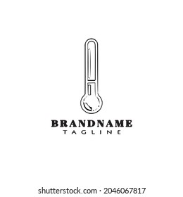 thermometer logo icon design template modern vector illustration