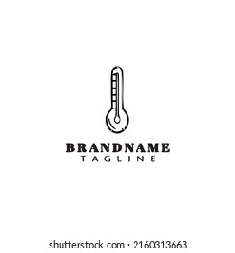 thermometer logo icon design template modern vector illustration