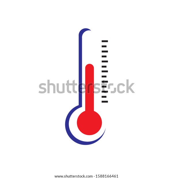 Thermometer Logo Stock Vektor Template Stock Vector (Royalty Free ...