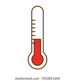 thermometer measure isolated icon