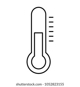 thermometer measure isolated icon