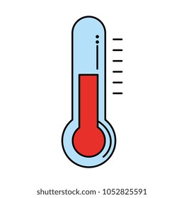 thermometer measure isolated icon