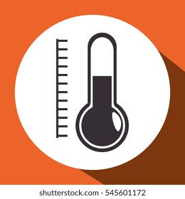 thermometer measure isolated icon
