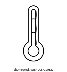 thermometer measure temperature icon