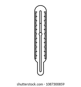 thermometer measure temperature icon