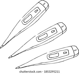 thermometer for measuring body temperature.