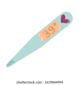 thermometer measuring the temperature of love