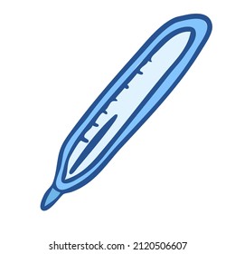 thermometer for measuring the temperature of the patient
