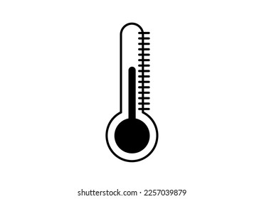 Thermometer - medical device for measuring temperature flat vector icon for apps and websites