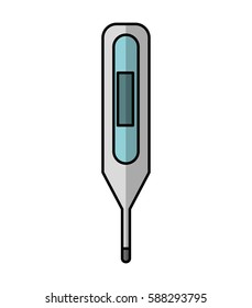 thermometer medical isolated icon