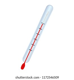 Thermometer medical. A thermometer for measuring the temperature of the human body. Vector illustration. EPS 10.