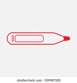 thermometer, medicine, earth, icon, vector illustration EPS 10